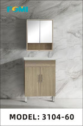 24''W X 18.5'' D  Vanity With Top And Medicine Cabinet -3104